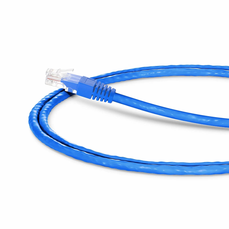 SFPS 3ft (0.9m) 90 Degree Cat6 26AWG Snagless Unshielded (U/UTP) PVC CM Ethernet Network Patch Cable, RJ45 Right Angle UP Male to RJ45 Male, Blue SFPS