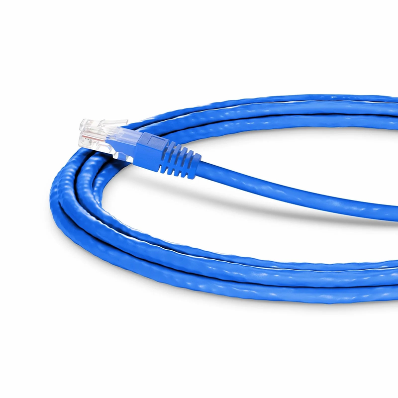 SFPS 10ft (3m) 90 Degree Cat6 26AWG Snagless Unshielded (U/UTP) PVC CM Ethernet Network Patch Cable, RJ45 Right Angle UP Male to RJ45 Male, Blue SFPS