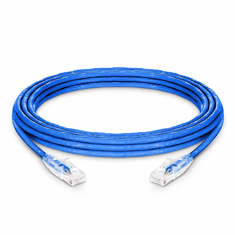 SFPS 25ft (7.6m) Cat6 24AWG Snagless Unshielded (U/UTP) PVC CM Ethernet Network Patch Cable, Blue SFPS