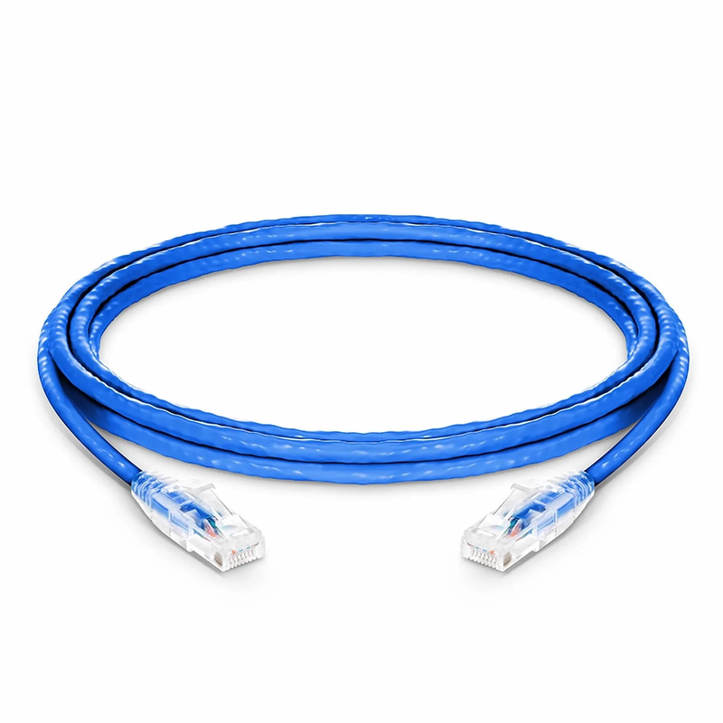 SFPS 12ft (3.7m) Cat6 24AWG Snagless Unshielded (U/UTP) PVC CM Ethernet Network Patch Cable, Blue SFPS