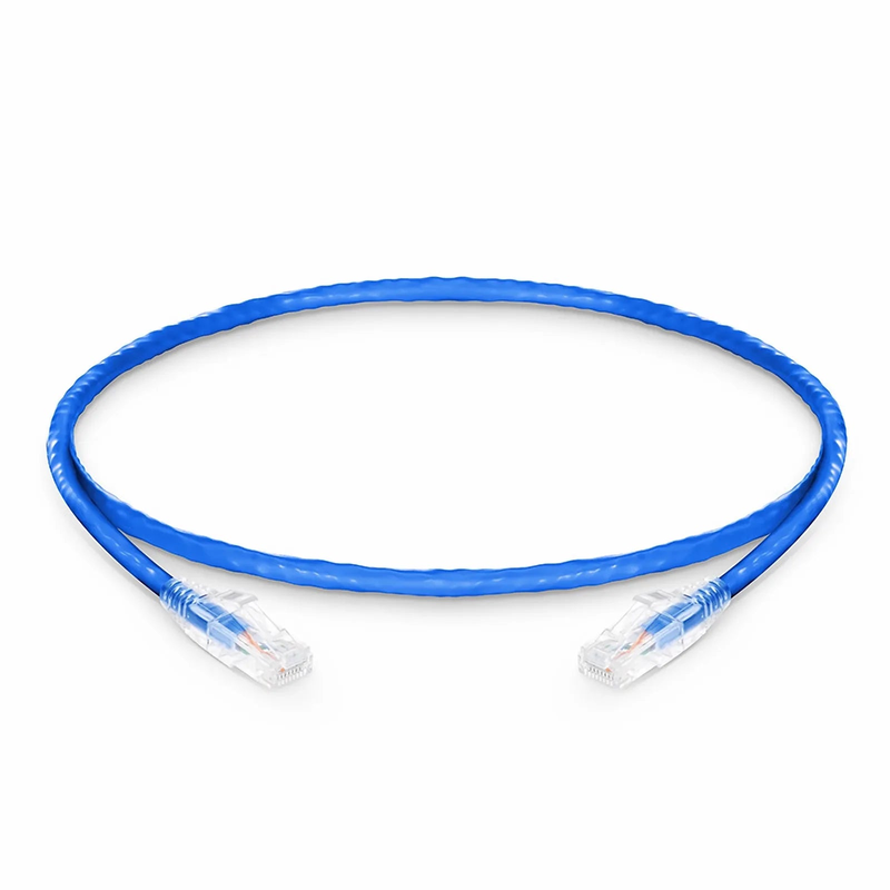 SFPS 1ft (0.3m) Cat6a 24AWG Snagless Unshielded (U/UTP) LSZH Ethernet Network Patch Cable, Blue SFPS