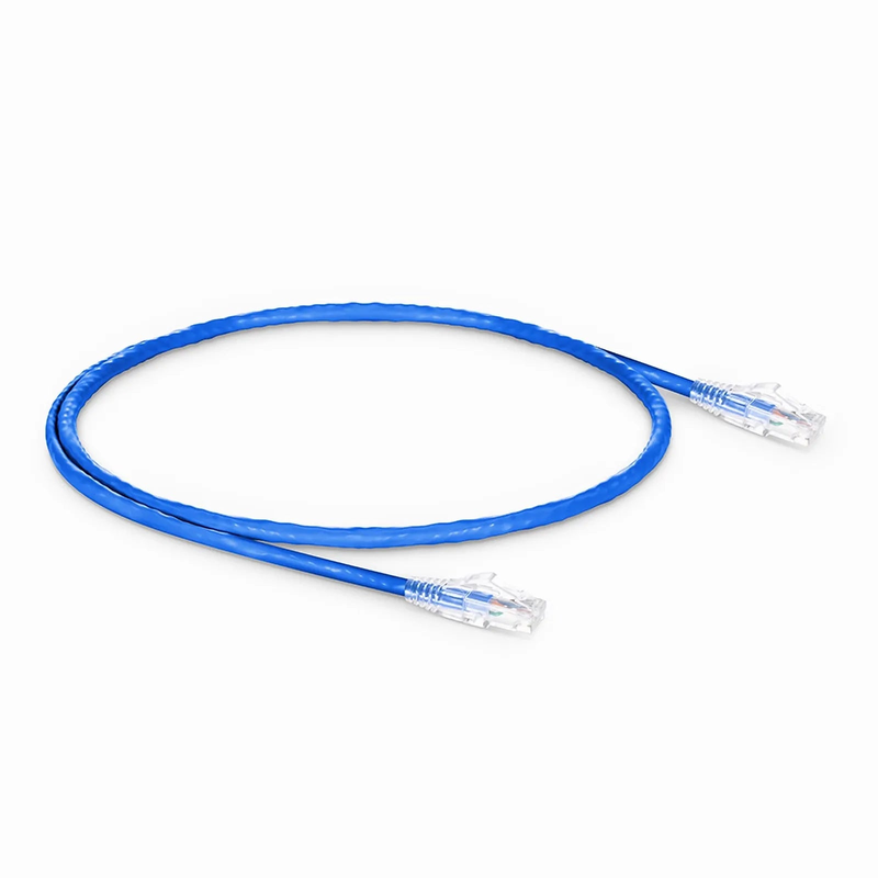 SFPS 1ft (0.3m) Cat6a 24AWG Snagless Unshielded (U/UTP) LSZH Ethernet Network Patch Cable, Blue SFPS