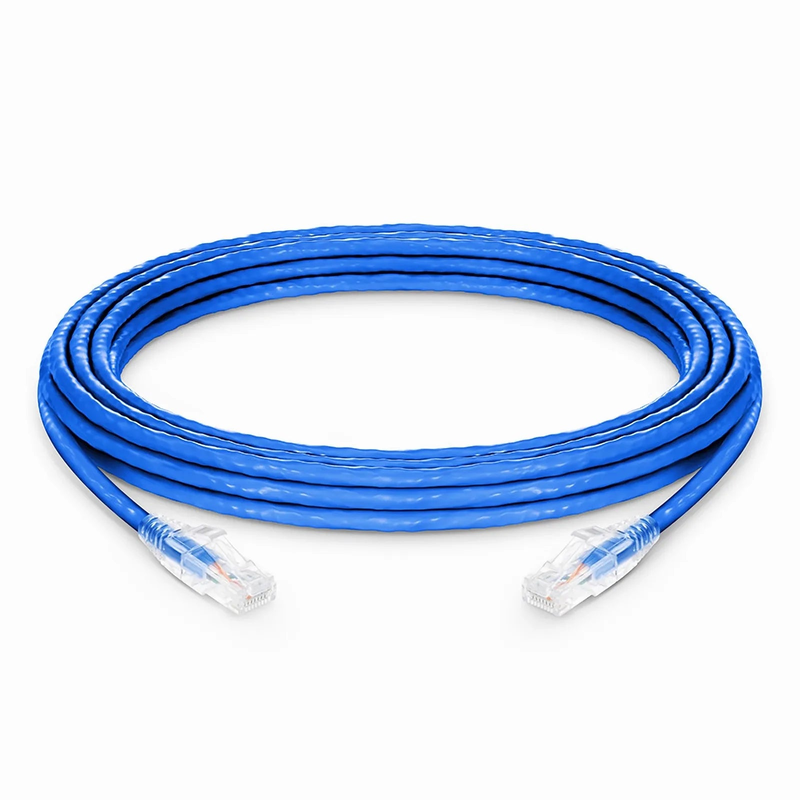 SFPS 25ft (7.6m) Cat6a 24AWG Snagless Unshielded (U/UTP) LSZH Ethernet Network Patch Cable, Blue SFPS