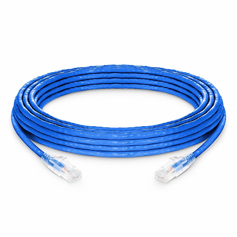 SFPS 33ft (10m) Cat6a 24AWG Snagless Unshielded (U/UTP) LSZH Ethernet Network Patch Cable, Blue SFPS