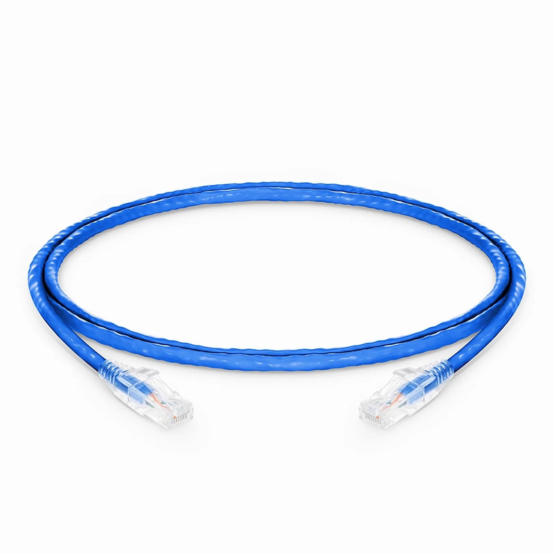 SFPS 3ft (0.9m) Cat6a 24AWG Snagless Unshielded (U/UTP) LSZH Ethernet Network Patch Cable, Blue SFPS