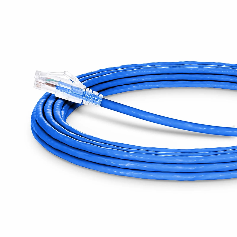 SFPS 20ft (6.1m) Cat6a 24AWG Snagless Unshielded (U/UTP) LSZH Ethernet Network Patch Cable, Blue SFPS