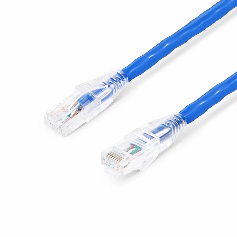 SFPS 6in (0.15m) Cat6a 24AWG Snagless Unshielded (U/UTP) LSZH Ethernet Network Patch Cable, Blue SFPS