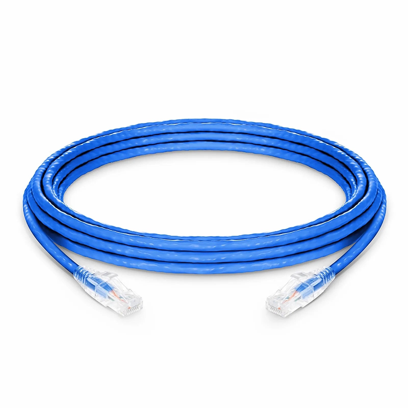SFPS 16ft (4.9m) Cat6a 24AWG Snagless Unshielded (U/UTP) LSZH Ethernet Network Patch Cable, Blue SFPS