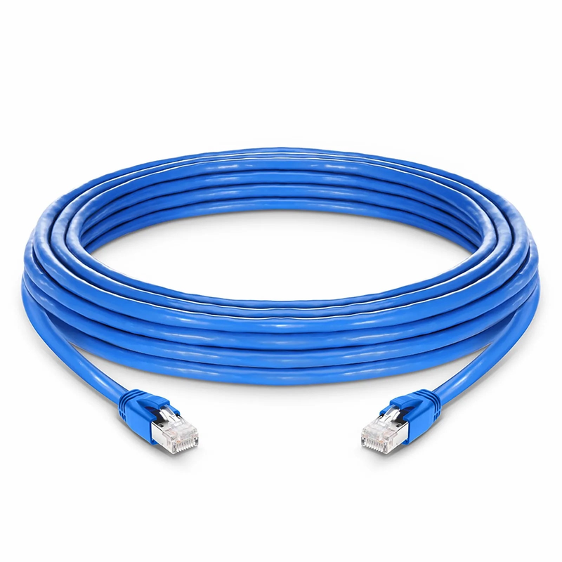 SFPS 33ft (10m) Cat6a 23AWG Snagless Shielded (F/FTP) LSZH Ethernet Network Patch Cable, Blue SFPS