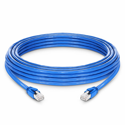 SFPS 33ft (10m) Cat6a 23AWG Snagless Shielded (F/FTP) LSZH Ethernet Network Patch Cable, Blue SFPS
