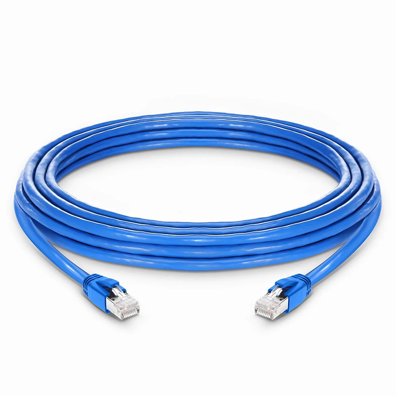 SFPS 25ft (7.6m) Cat6a 23AWG Snagless Shielded (F/FTP) LSZH Ethernet Network Patch Cable, Blue SFPS