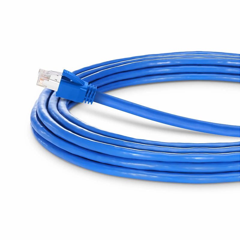SFPS 25ft (7.6m) Cat6a 23AWG Snagless Shielded (F/FTP) LSZH Ethernet Network Patch Cable, Blue SFPS