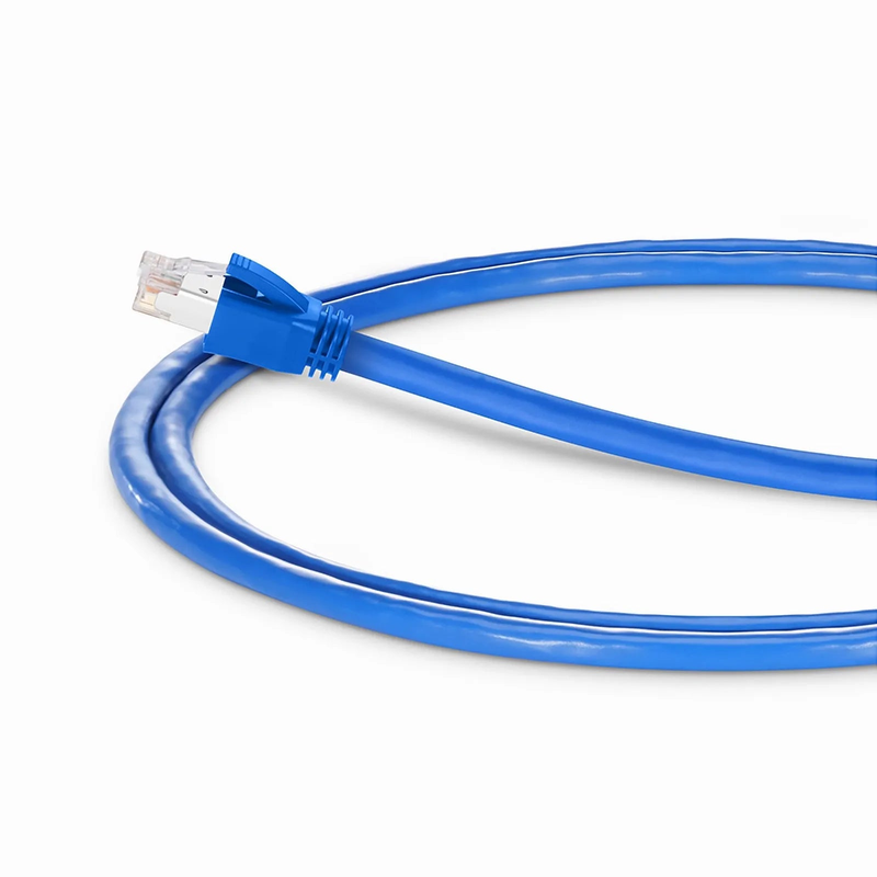 SFPS 3ft (0.9m) Cat6a 23AWG Snagless Shielded (F/FTP) LSZH Ethernet Network Patch Cable, Blue SFPS