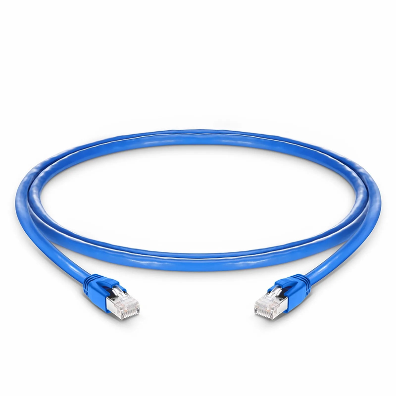 SFPS 4ft (1.2m) Cat6a 23AWG Snagless Shielded (F/FTP) LSZH Ethernet Network Patch Cable, Blue SFPS