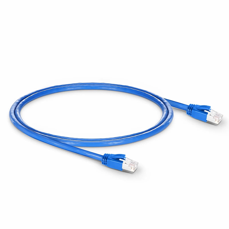 SFPS 4ft (1.2m) Cat6a 23AWG Snagless Shielded (F/FTP) LSZH Ethernet Network Patch Cable, Blue SFPS
