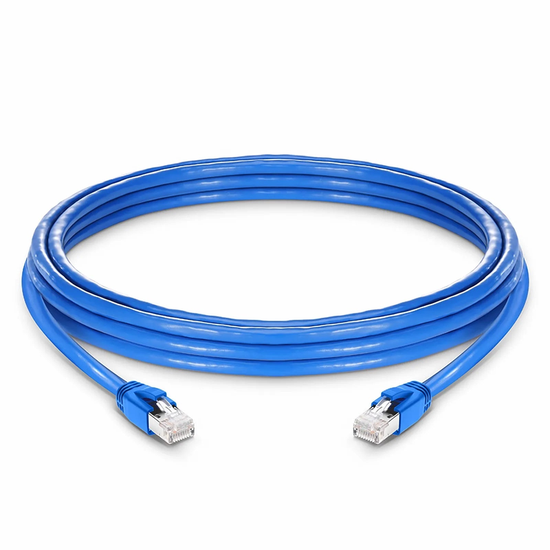 SFPS 16ft (4.9m) Cat6a 23AWG Snagless Shielded (F/FTP) LSZH Ethernet Network Patch Cable, Blue SFPS