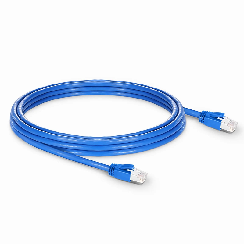 SFPS 16ft (4.9m) Cat6a 23AWG Snagless Shielded (F/FTP) LSZH Ethernet Network Patch Cable, Blue SFPS