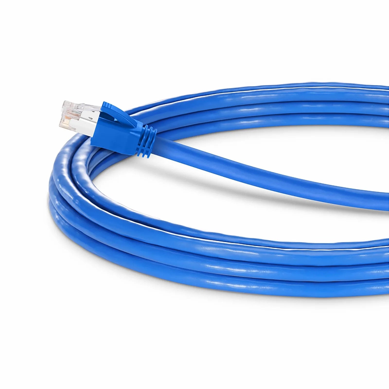 SFPS 16ft (4.9m) Cat6a 23AWG Snagless Shielded (F/FTP) LSZH Ethernet Network Patch Cable, Blue SFPS