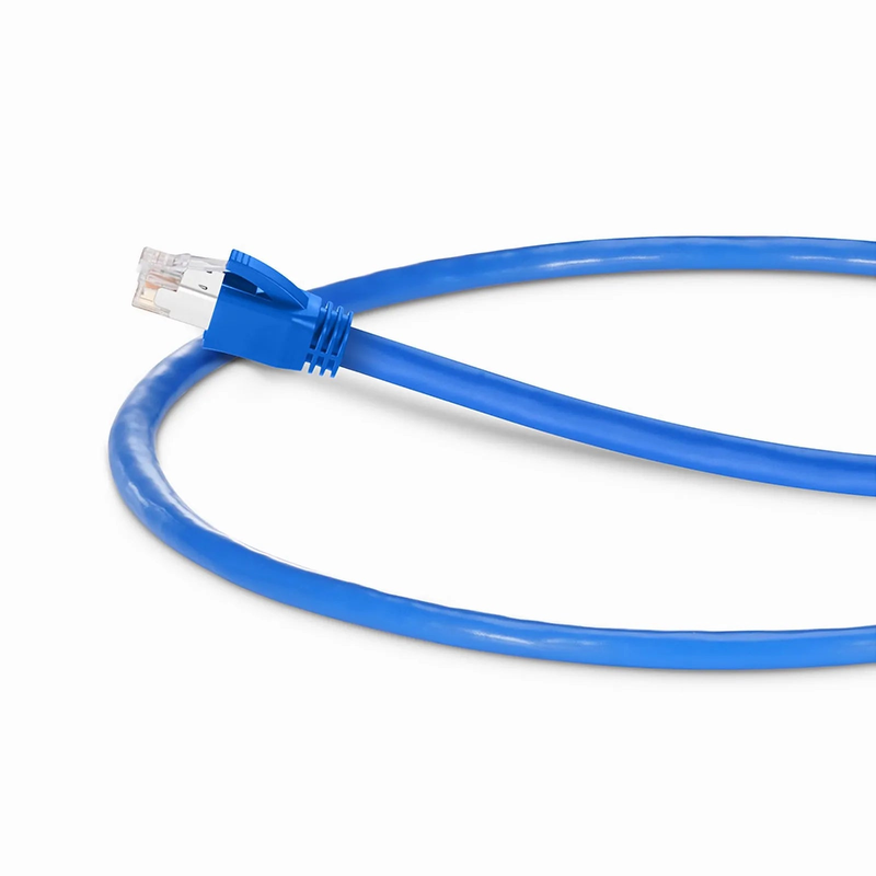 SFPS 2ft (0.6m) Cat6a 23AWG Snagless Shielded (F/FTP) LSZH Ethernet Network Patch Cable, Blue SFPS