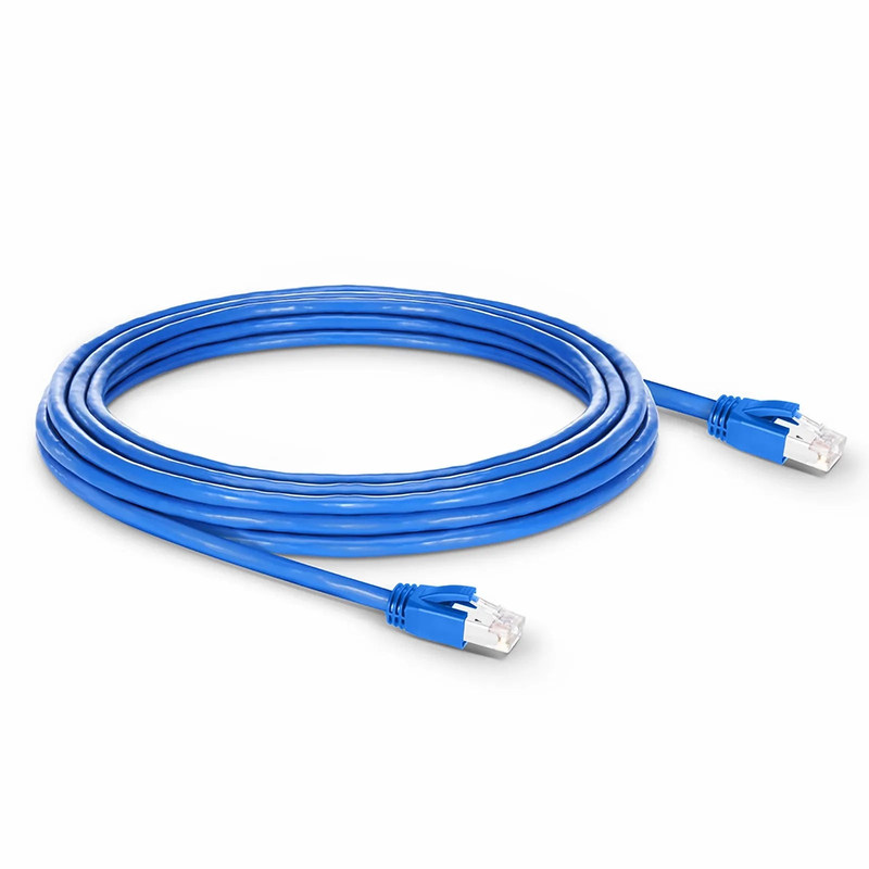 SFPS 20ft (6.1m) Cat6a 23AWG Snagless Shielded (F/FTP) LSZH Ethernet Network Patch Cable, Blue SFPS