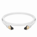SFPS 3ft (0.9m) Cat8 28AWG Snagless Shielded (S/FTP) PVC CM Ethernet Network Patch Cable, Off-White SFPS