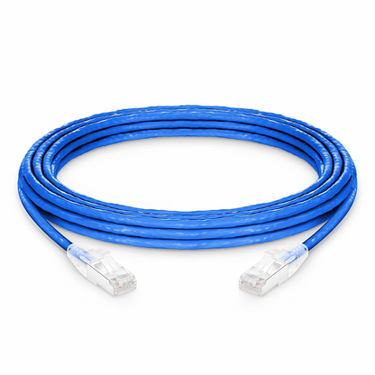 SFPS 25ft (7.6m) Cat6a 26AWG Snagless Shielded (S/FTP) CM/LSZH Ethernet Network Patch Cable, Blue SFPS