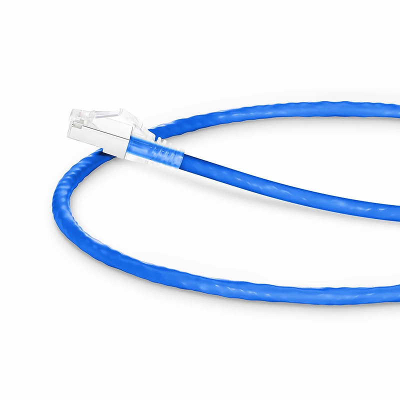 SFPS 2ft (0.6m) Cat6a 26AWG Snagless Shielded (S/FTP) CM/LSZH Ethernet Network Patch Cable, Blue SFPS