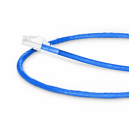 SFPS 1ft (0.3m) Cat6a 26AWG Snagless Shielded (S/FTP) CM/LSZH Ethernet Network Patch Cable, Blue SFPS