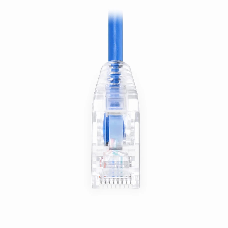 SFPS 3ft (0.9m) Cat6a 28AWG Snagless Unshielded (U/UTP) CM/LSZH Small Diameter High-Flex Ethernet Network Patch Cable, Blue SFPS