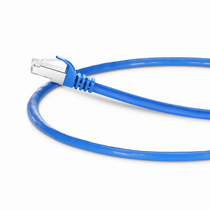 SFPS 3ft (0.9m) Cat6a 26AWG Snagless Shielded (S/FTP) PVC CM Ethernet Network Patch Cable, Blue, 24Pcs/pack SFPS