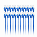 SFPS 2ft (0.6m) Cat6a 26AWG Snagless Shielded (S/FTP) PVC CM Ethernet Network Patch Cable, Blue, 24Pcs/pack SFPS