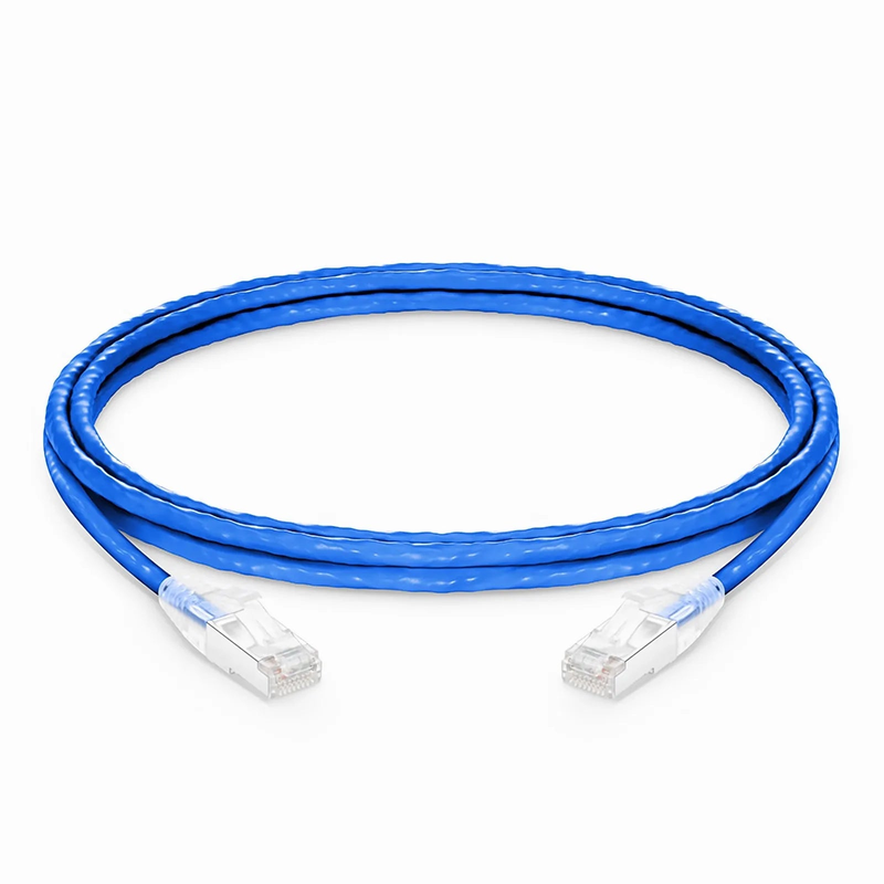 SFPS 5ft (1.5m) Cat6a 26AWG Snagless Shielded (S/FTP) LSZH Ethernet Network Patch Cable, Blue SFPS
