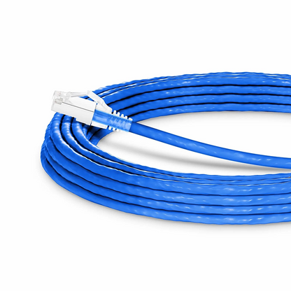 SFPS 33ft (10m) Cat6a 26AWG Snagless Shielded (S/FTP) LSZH Ethernet Network Patch Cable, Blue SFPS
