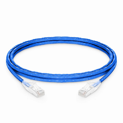 SFPS 7ft (2.1m) Cat6a 26AWG Snagless Shielded (S/FTP) LSZH Ethernet Network Patch Cable, Blue SFPS