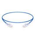 SFPS 1ft (0.3m) Cat6 28AWG Snagless Unshielded (U/UTP) PVC CM Small Diameter High-Flex Ethernet Network Patch Cable, Blue SFPS