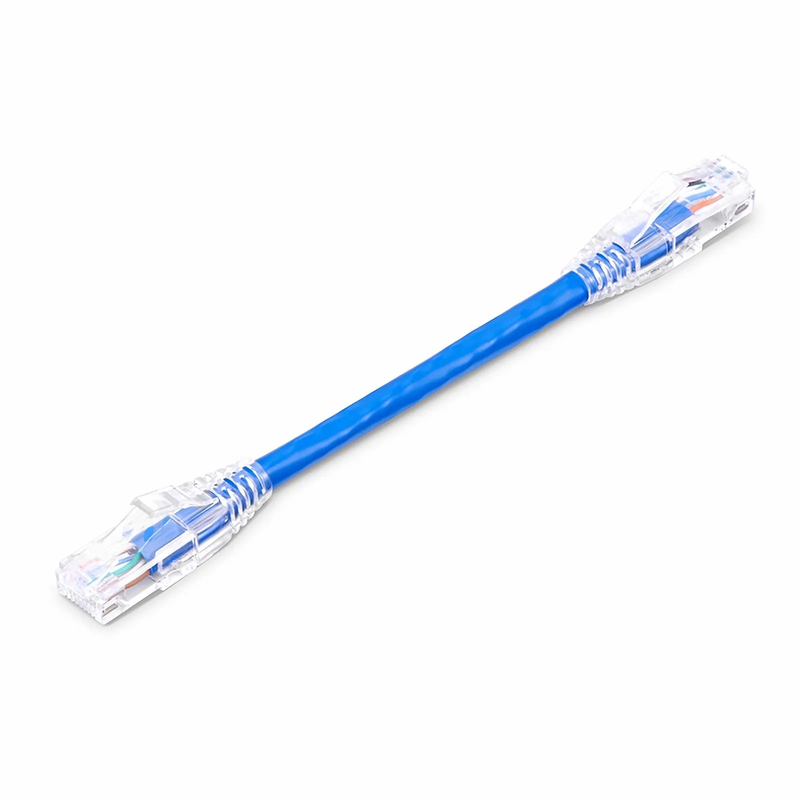 SFPS 6in (0.15m) Cat6 Snagless Unshielded (U/UTP) PVC CM Ethernet Network Patch Cable, Blue, (24pcs/pack) SFPS
