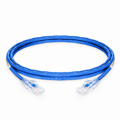 SFPS 8ft (2.4m) Cat6 24AWG Snagless Unshielded (U/UTP) PVC CM Ethernet Network Patch Cable, Blue, (10pcs/pack) SFPS