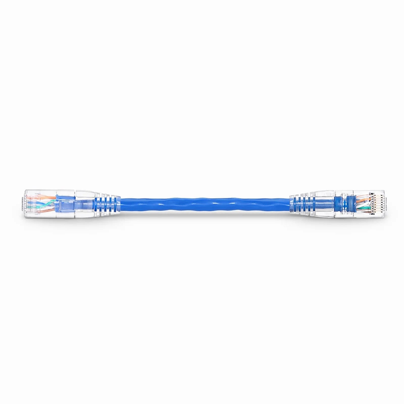 SFPS 1ft (0.3m) Cat6 24AWG Snagless Unshielded (U/UTP) PVC CM Ethernet Network Patch Cable, Blue, (10pcs/pack) SFPS