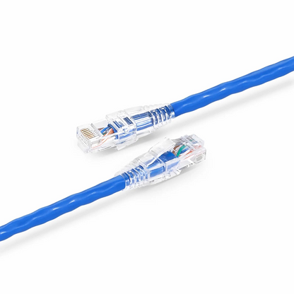 SFPS 6in (0.15m) Cat6 24AWG Snagless Unshielded (U/UTP) PVC CM Ethernet Network Patch Cable, Blue, (10pcs/pack) SFPS