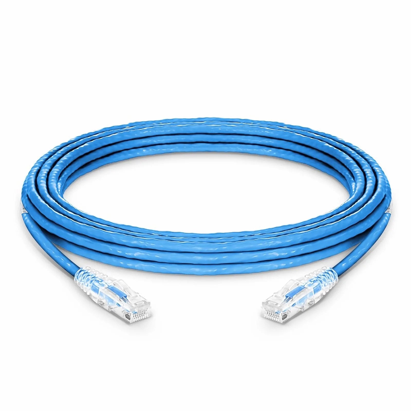 SFPS 25ft (7.6m) Cat6 23AWG Snagless Unshielded (U/UTP) PVC CMP Ethernet Network Patch Cable, Blue SFPS