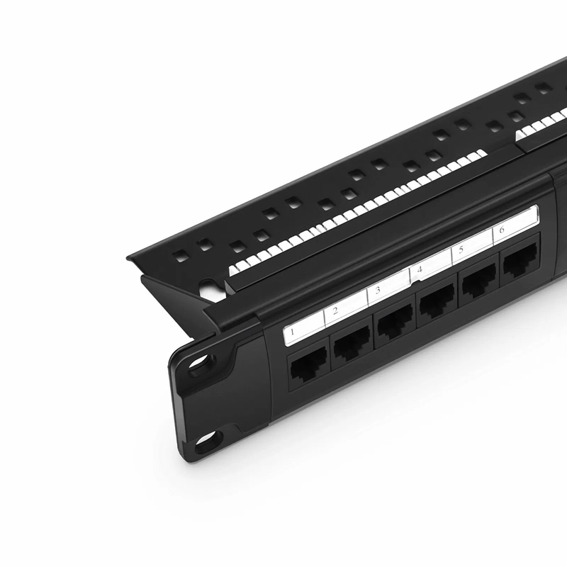 SFPS Cat5e 110-Style Patch Panel, 24-Port, 1RU, Cable Management Bar Included SFPS