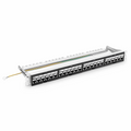 SFPS FDMP Cat6 Shielded Coupler Recessed Patch Panel, 24-Port, 1RU, Cable Management Bar Included SFPS
