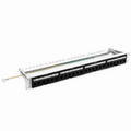 SFPS FDMP Cat6a Unshielded Coupler Recessed Patch Panel, 24-Port, 1RU, Cable Management Bar Included SFPS