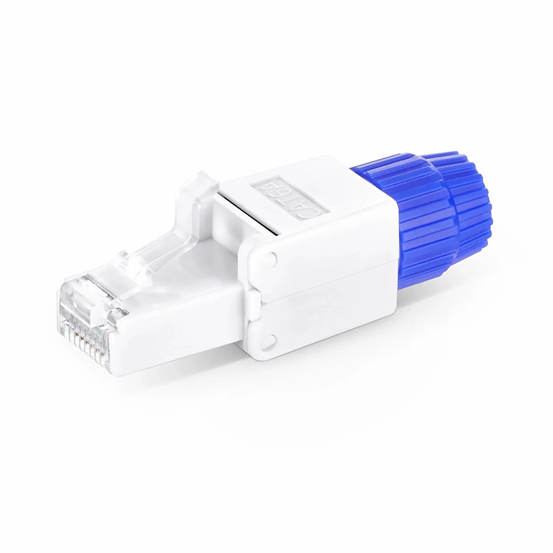 SFPS Cat5e/Cat6/Cat6a RJ45 Tool-Free Modular Plugs, Unshielded Network Connectors for 23~26AWG Twisted Pair Solid or Stranded Cable (10/Pack) SFPS