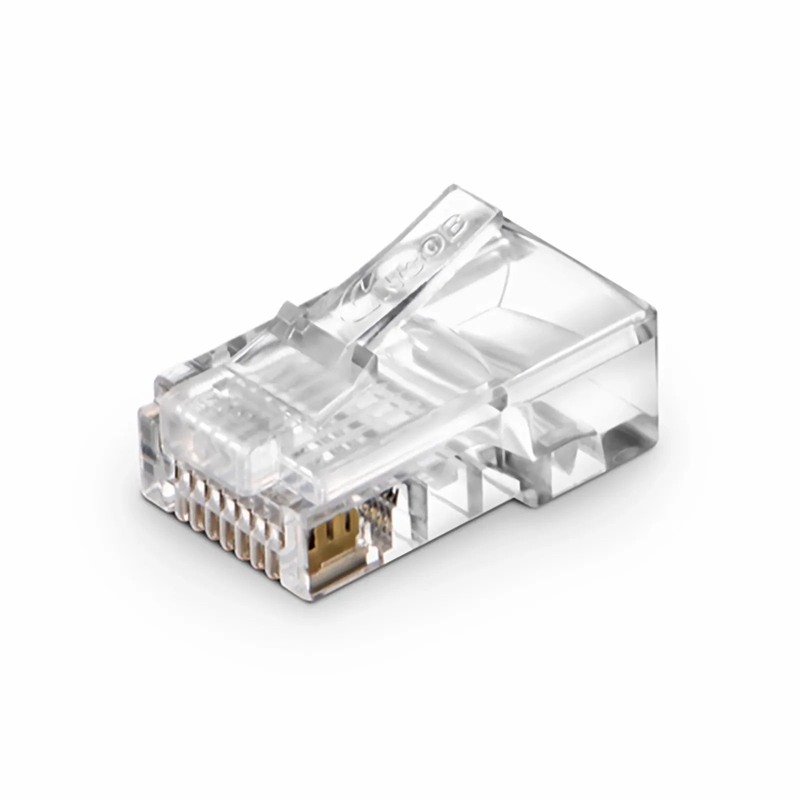 SFPS Cat5e RJ45 Standard Modular Plugs, Unshielded Network Connectors for 24AWG Twisted Pair Solid or Stranded Cable (50/Pack) SFPS
