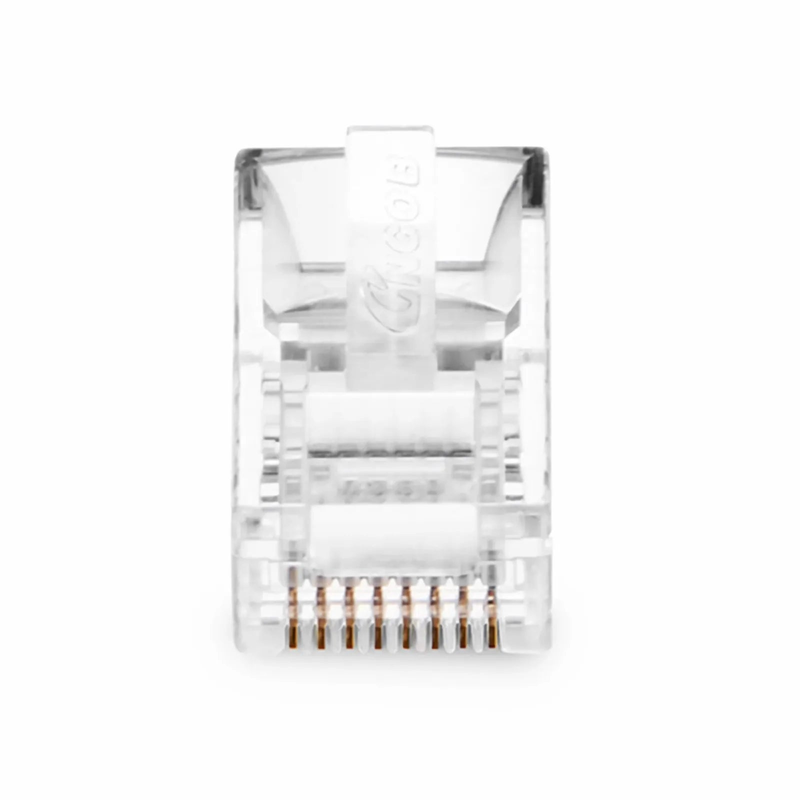 SFPS Cat5e RJ45 Standard Modular Plugs, Unshielded Network Connectors for 24AWG Twisted Pair Solid or Stranded Cable (50/Pack) SFPS