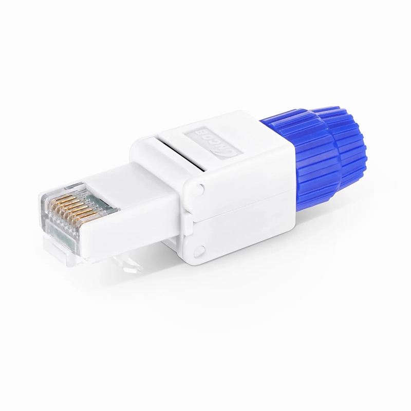 SFPS Cat5e/Cat6/Cat6a RJ45 Tool-Free Modular Plugs, Unshielded Network Connectors for 23~26AWG Twisted Pair Solid or Stranded Cable (10/Pack) SFPS