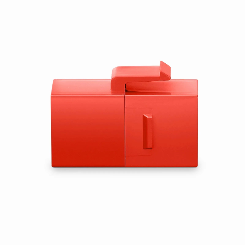 SFPS Cat6 Keystone RJ45 Coupler, Unshielded, Female to Female Insert Inline Coupler - Red (12pcs/Pack) SFPS