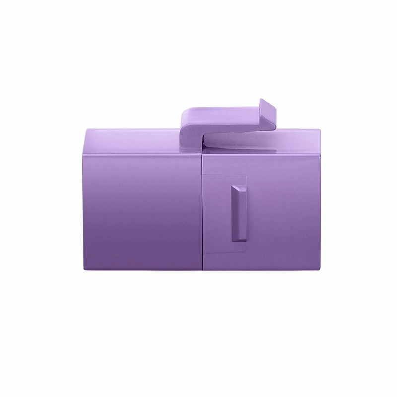 SFPS Cat6 Keystone RJ45 Coupler, Unshielded, Female to Female Insert Inline Coupler - Purple (12pcs/pack) SFPS