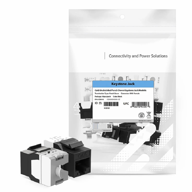 SFPS Cat5e/Cat6/Cat6a RJ45 Tool-Free Field Term Modular Plugs with Pull-tab, Shielded Network Connectors for 23~26AWG Twisted Pair Solid or Stranded Cable (10/Pack) SFPS